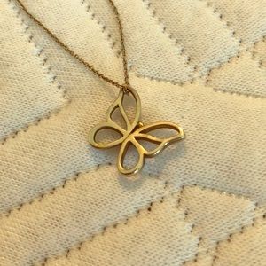 Tiffany and Co butterfly necklace